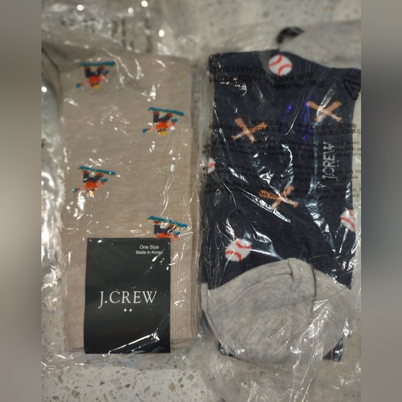 NWT J Crew Men's Sports Theme socks - Picture 1 of 5